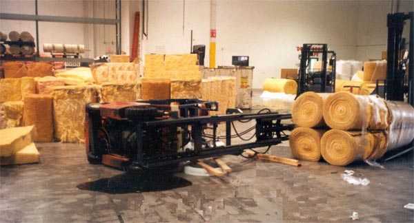 Forklift used on the day of the incident.