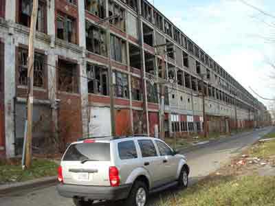 abandoned industrial building