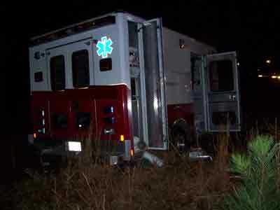 rear of ambulance