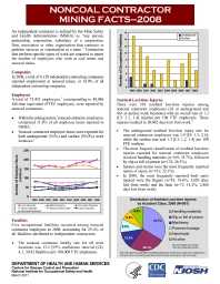 Image of publication Noncoal Contractor Mining Facts - 2008