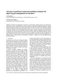 Image of publication Advances in Grid-Based Numerical Modeling Techniques for Improving Gas Management in Coal Mines