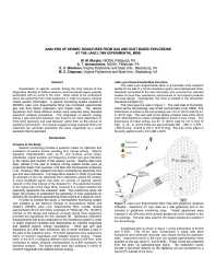 Image of publication Analysis of Seismic Signatures from Gas and Dust Based Explosions at the Lake Lynn Experimental Mine