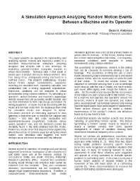 Image of publication A Simulation Approach Analyzing Random Motion Events Between a Machine and its Operator