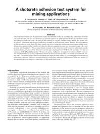 Image of publication A Shotcrete Adhesion Test System for Mining Applications