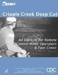 Image of publication Cripple Creek Deep Cut: An Exercise for Remote Control Miner Operators and Face Crews