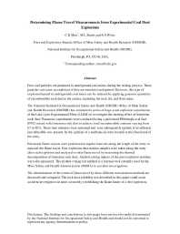 Image of publication Determining Flame Travel Measurements from Experimental Coal Dust Explosions