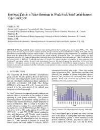 Image of publication Empirical Design of Span Openings in Weak Rock based upon Support Type Employed