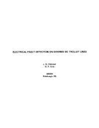 Image of publication Electrical Fault Detection on Downed DC Trolley Lines