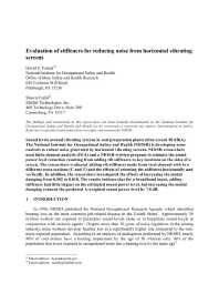 Image of publication Evaluation of Stiffeners for Reducing Noise from Horizontal Vibrating Screens