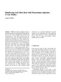 Image of publication Reinforcing Coal Mine Roof with Polyurethane Injection: 4 Case Studies