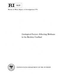 Image of publication Geological Factors Affecting Methane in the Beckley Coalbed