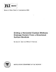 Image of publication Drilling a Horizontal Coalbed Methane Drainage System from a Directional Surface Borehole