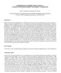 Image of publication Subsidence Prediction Using a Laminated, Boundary-Element Program