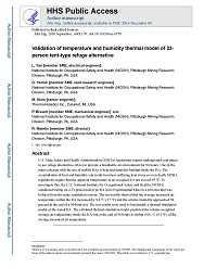 Cover imager for Validation of Temperature and Humidity Thermal Model of 23-person Tent-type Refuge Alternative