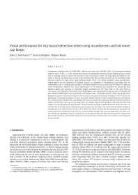 Image of publication Visual Performance for Trip Hazard Detection When Using Incandescent and LED Miner Cap Lamps