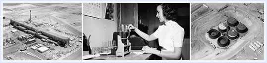 chemical separation plant at Hanford, Female lab worker, A tank farm at Hanford