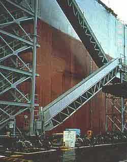 	Stairs placed alongside ship