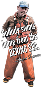 	Nobody swims home from the Bering Sea -- Angus Iversen