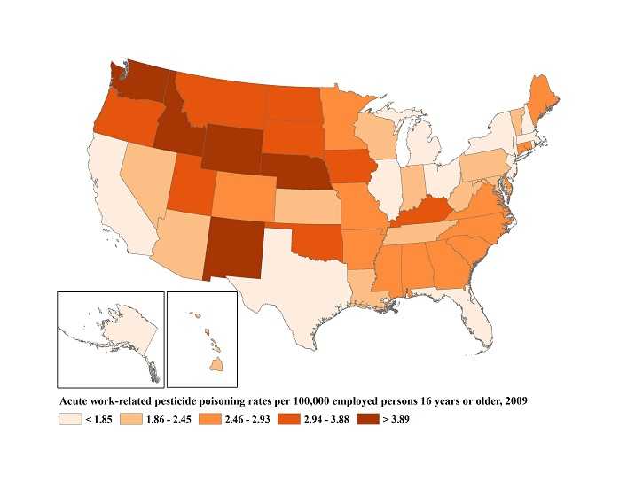 Pesticide 2009 map