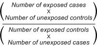 A formula with a numerator and a denominator.