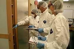 Scientist working in a lab