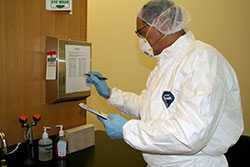 Scientist working in a lab