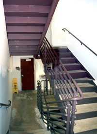 photo of stairwell before improvements