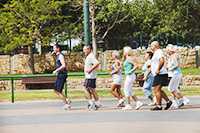 Group of people jogging