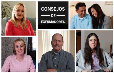 Collage de múltiples imágenes de exfumadores que dice Consejos de Exfumadores