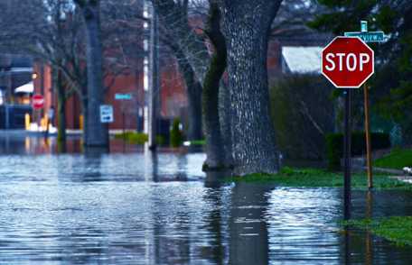 Vecindario inundado