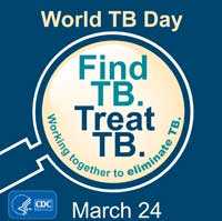 CDC World TB Day Web Graphic Blue Background 