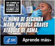 Un consejo sobre el humo de segunda mano: El humo de segunda mano provoca graves ataques de asma.  Aprende más.