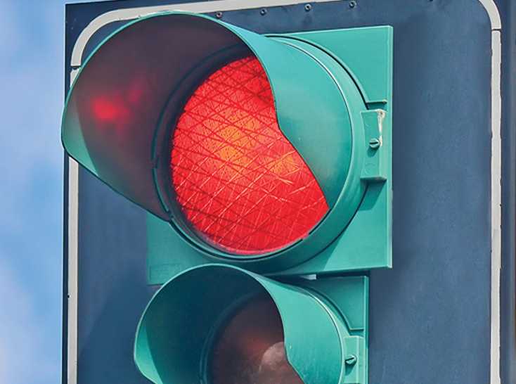 Red traffic light