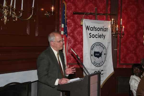 Dr. Harold Jaffe delivers his keynote address