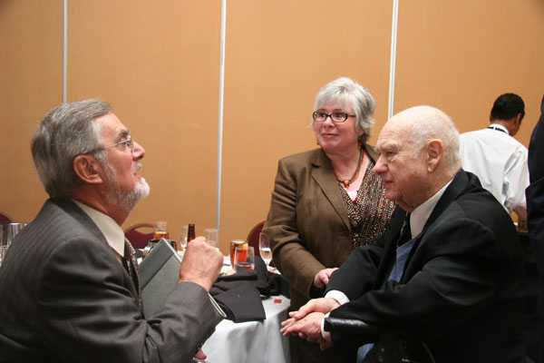 Fred Martich Chats with Bill Hamlin and Bill's daughter, Pat Keitchen