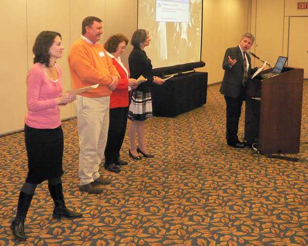 Dr. Gerberding and Kevin O'Connor Present Field Awards