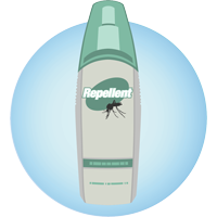 a bottle of insect repellent