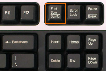 showing a PC keyboard