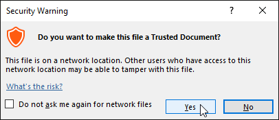 Making the database a trusted document