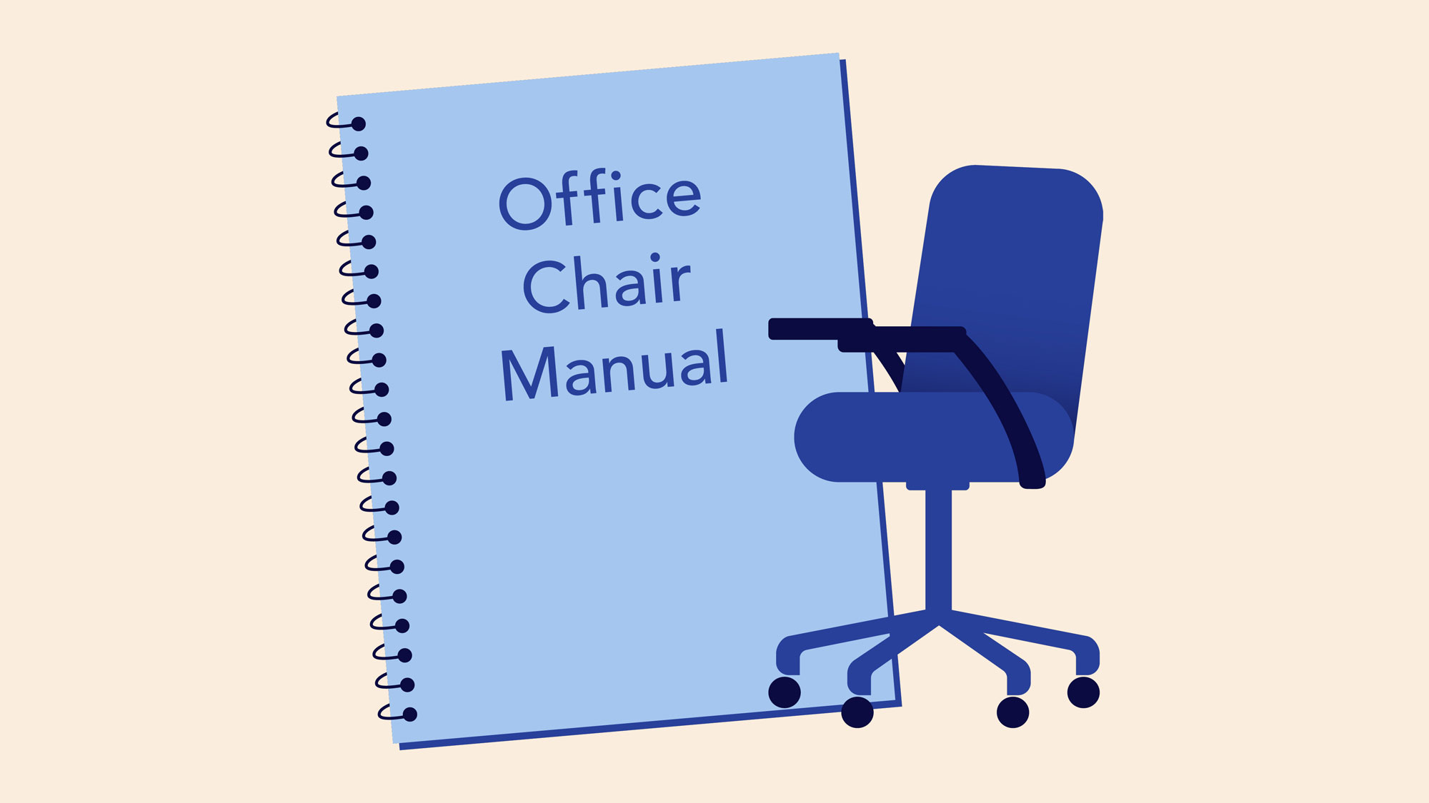 showing a office chair manual