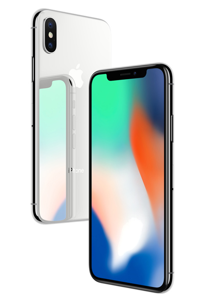 iPhone X front and back