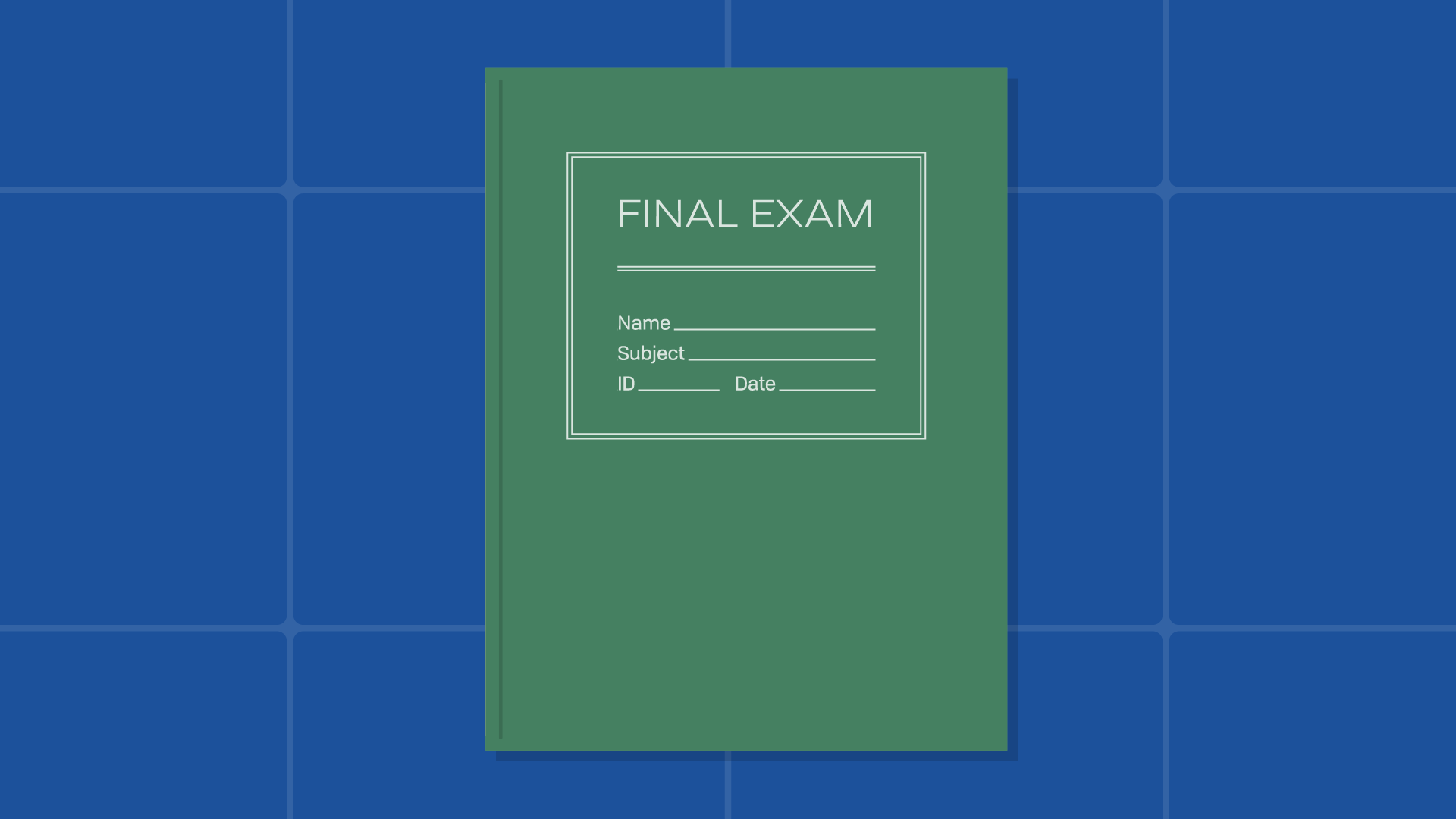 final exam booklet