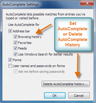 AutoComplete Options