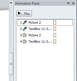 The Animation Pane