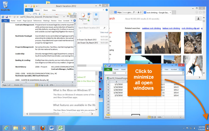 Screenshot of Windows 8