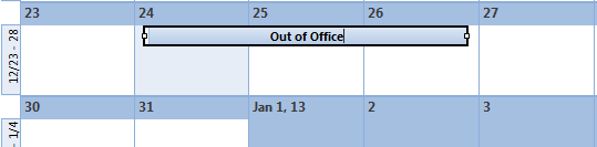 Screenshot of Microsoft Outlook 2010