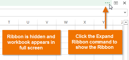 Screenshot of Excel 2013