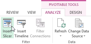 Screenshot of Excel 2013