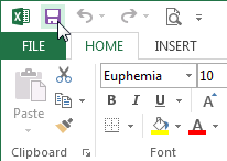 Screenshot of Excel 2013