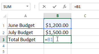 Screenshot of Excel 2013